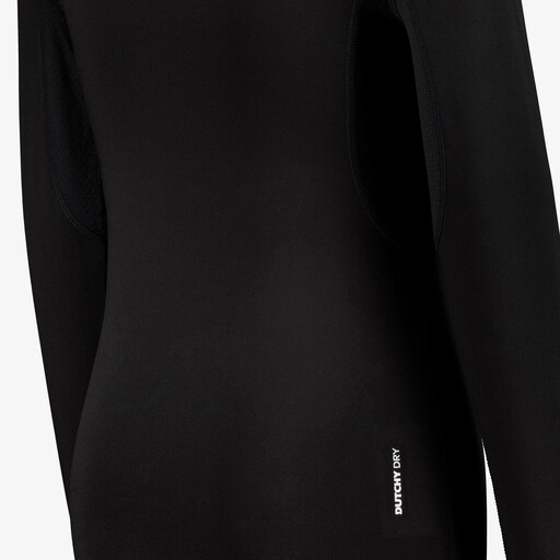Dry kinder thermoshirt met lange mouwen zwart