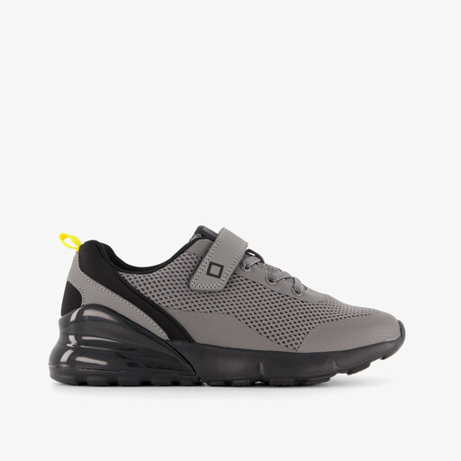 Jongens sneakers grijs zwart