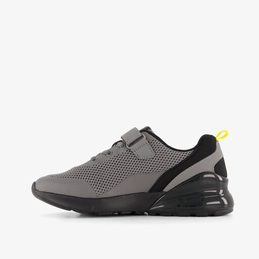 Jongens sneakers grijs zwart