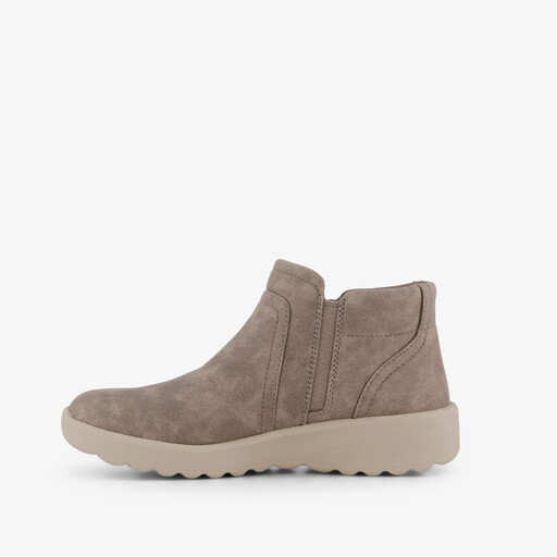 Lovely Vibe dames enkellaarsjes taupe