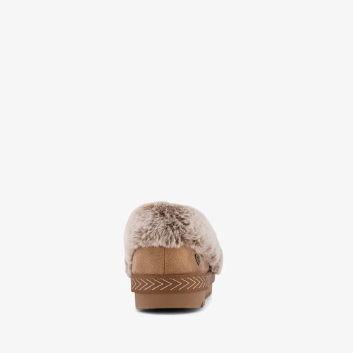 BOBS Cozy Kiss - Snug Stitch dames pantoffels cognac
