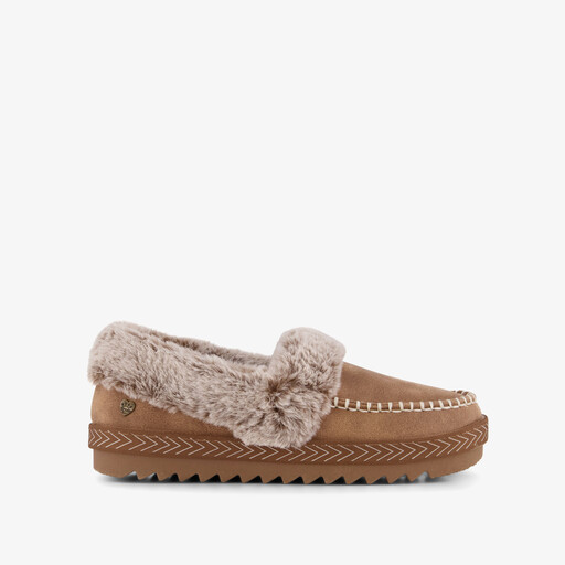 BOBS Cozy Kiss - Snug Stitch dames pantoffels cognac