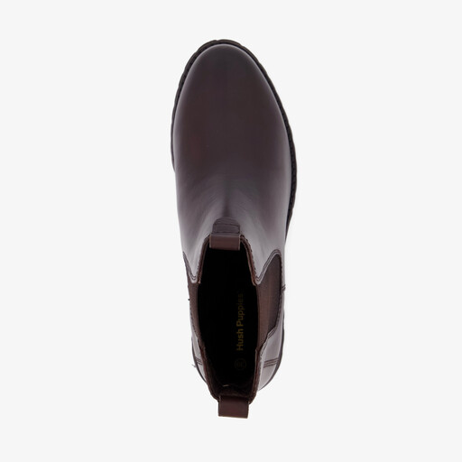 Leren dames Chelsea boots bruin