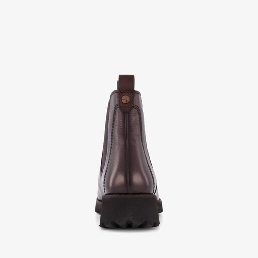 Leren dames Chelsea boots bruin