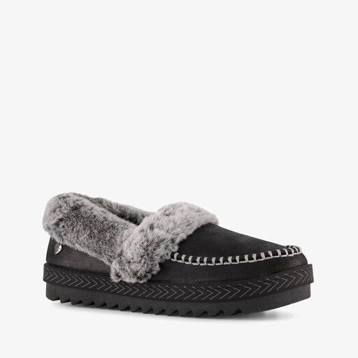 BOBS Cozy Kiss - Snug Stitch dames pantoffels zwart