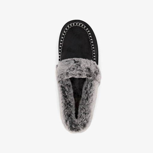 BOBS Cozy Kiss - Snug Stitch dames pantoffels zwart