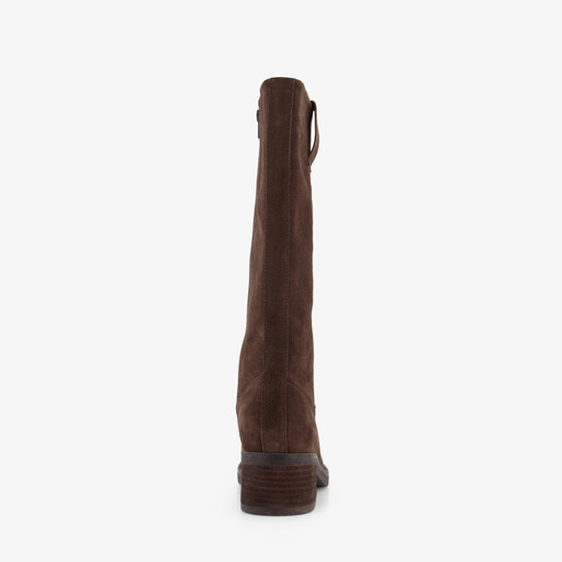 Suède dames laarzen bruin