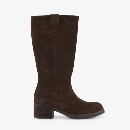 Suède dames laarzen bruin