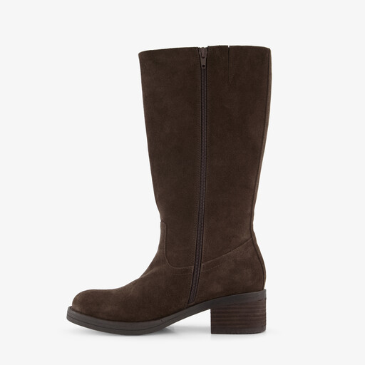 Suède dames laarzen bruin