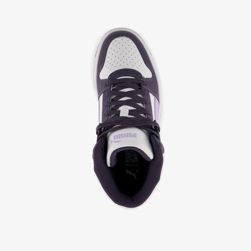 Rebound Slam Mid Jr meisjes sneakers wit paars