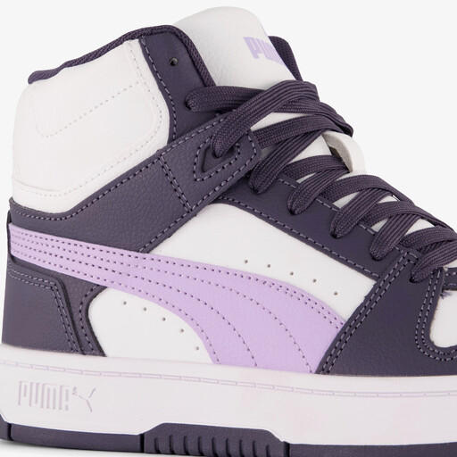 Rebound Slam Mid Jr meisjes sneakers wit paars