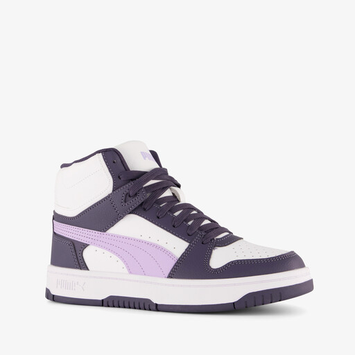 Rebound Slam Mid Jr meisjes sneakers wit paars