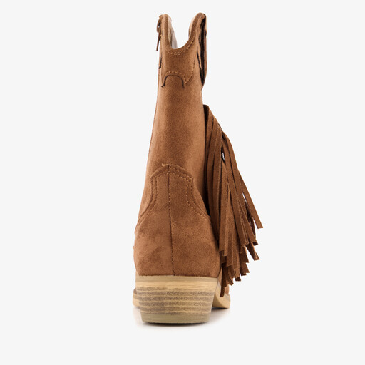Meisjes cowboylaarsjes met franjes bruin