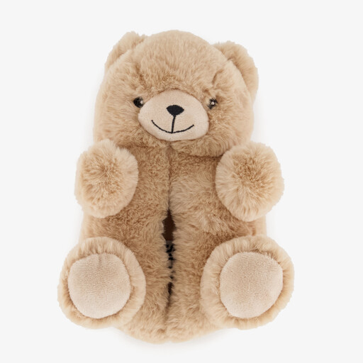 Kinder pantoffels teddybeer beige