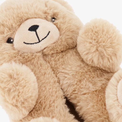Kinder pantoffels teddybeer beige