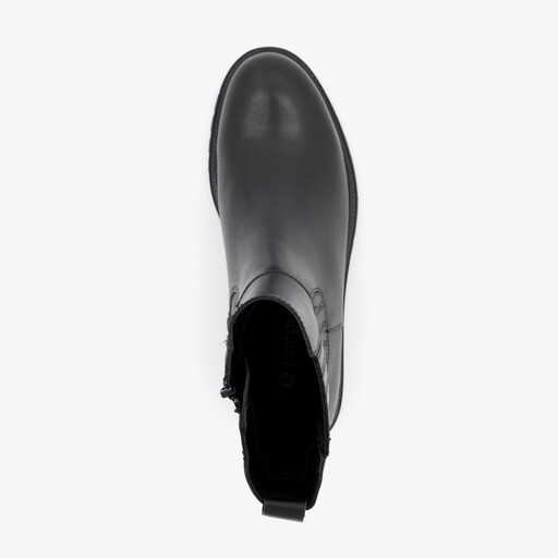Leren dames Chelsea boots zwart
