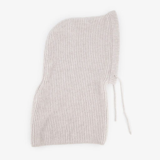 Gebreide dames balaclava wit