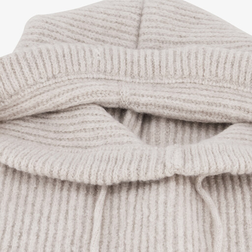 Gebreide dames balaclava wit