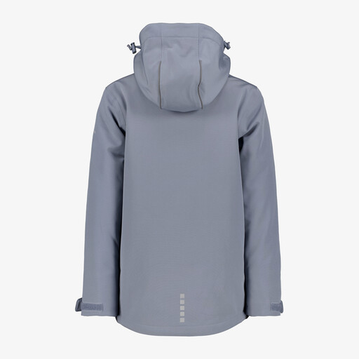 Meisjes softshell jas 8000 mm waterkolom blauw