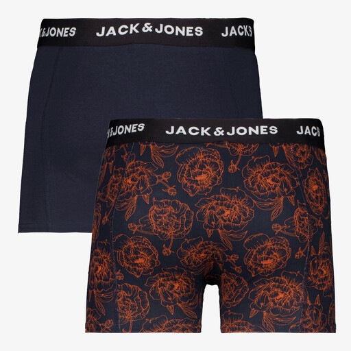 Jack en Jones 2-pack heren boxershorts blauw