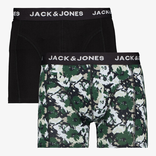 Jack en Jones 2-pack heren boxershorts zwart wit