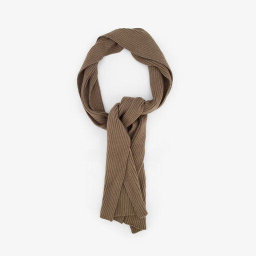 Gebreide heren sjaal taupe
