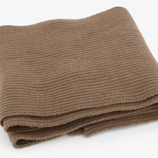 Gebreide heren sjaal taupe