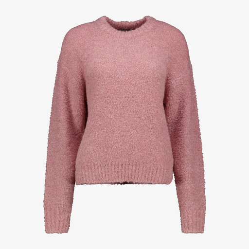Gebreide dames trui roze