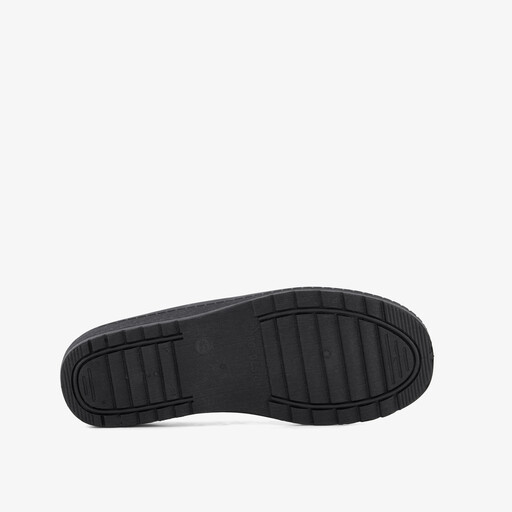 Heren instap pantoffels ribstof grijs