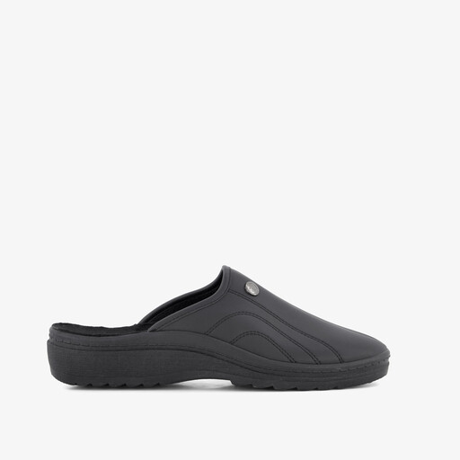 Heren instap pantoffels zwart