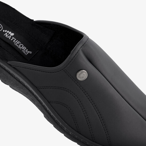Heren instap pantoffels zwart