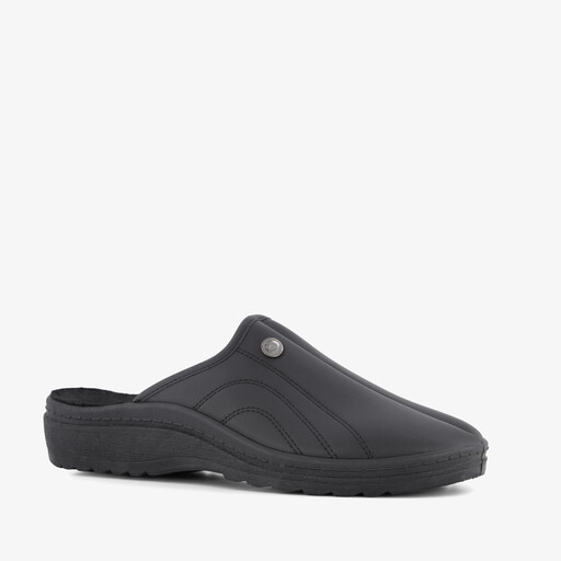 Heren instap pantoffels zwart