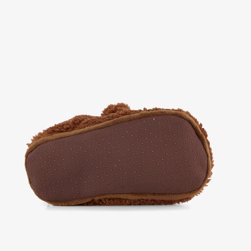 Hoge kinder pantoffels met antislipzool beertje