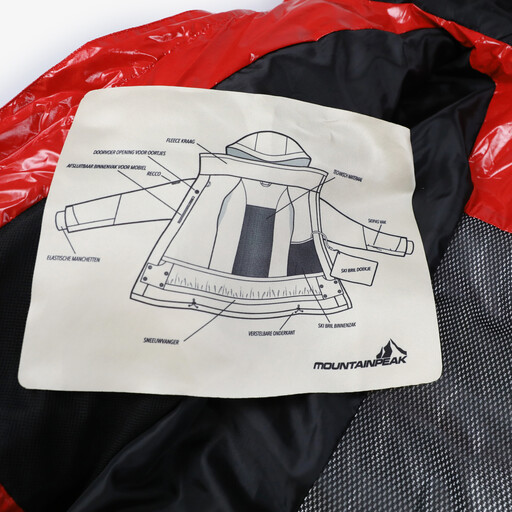 Dames ski-jas rood 10000 mm waterkolom