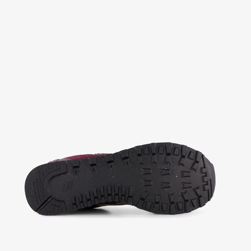 515 suède dames sneaker bordeauxrood