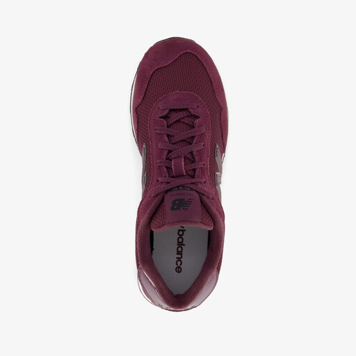 515 suède dames sneaker bordeauxrood