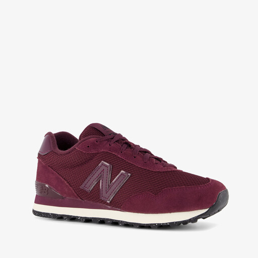 515 suède dames sneaker bordeauxrood