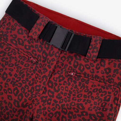 Dames skibroek rood 8000 mm waterkolom