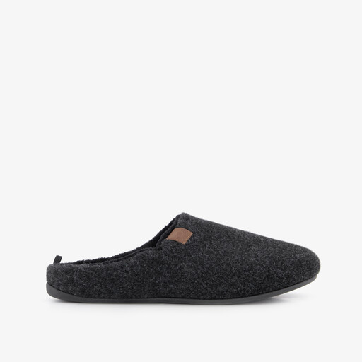Heren instap pantoffels zwart