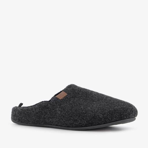 Heren instap pantoffels zwart