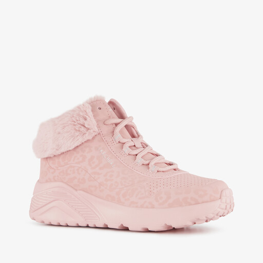 Uno Lite Cozy Leopard gevoerde sneakers roze