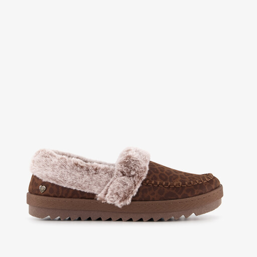 BOBS Cozy Kiss - Snug Stitch dames pantoffels bruin