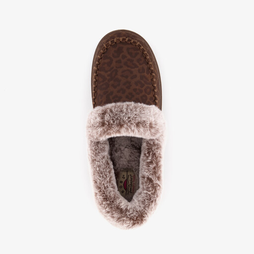BOBS Cozy Kiss - Snug Stitch dames pantoffels bruin