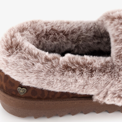 BOBS Cozy Kiss - Snug Stitch dames pantoffels bruin