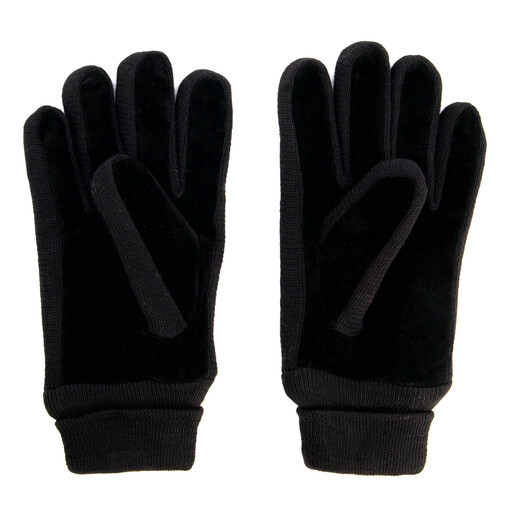 Leren heren handschoenen zwart