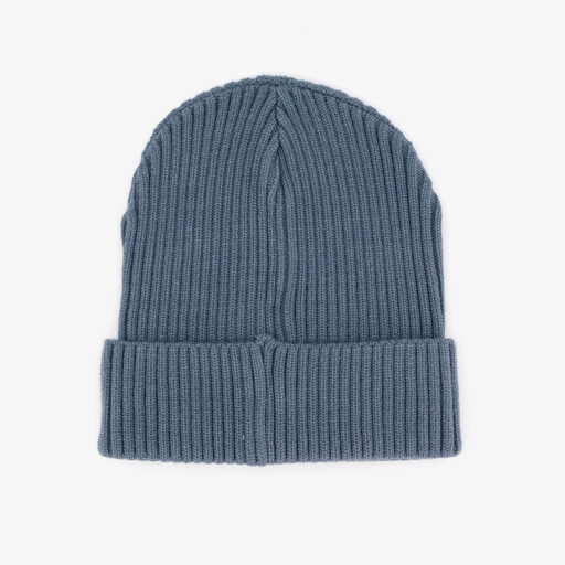 Gebreide heren muts blauw