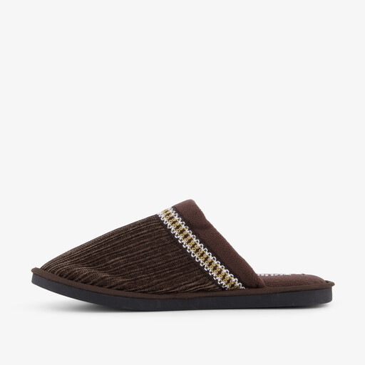 Heren instap pantoffels bruin