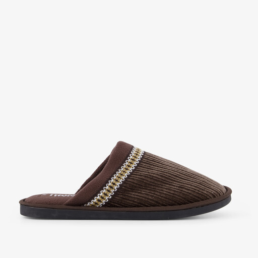Heren instap pantoffels bruin