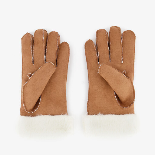 Dames handschoenen cognac