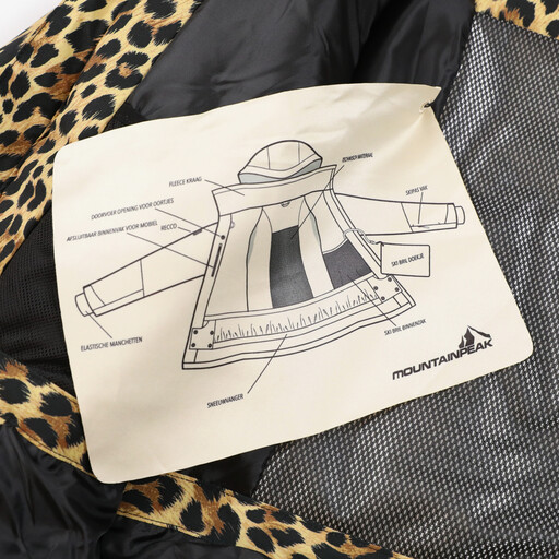 Dames ski-jas panterprint 8000 mm waterkolom